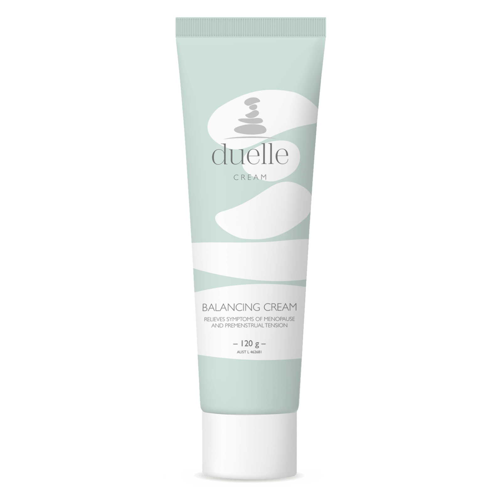 Duelle Hormone Replacement Therapy cream image of the front of the tube.